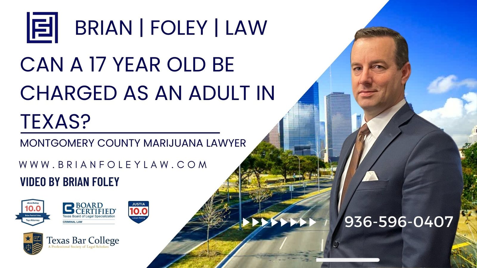 Montgomery County, Texas Marijuana Attorney - Can a 17 year old be charged as an adult?
