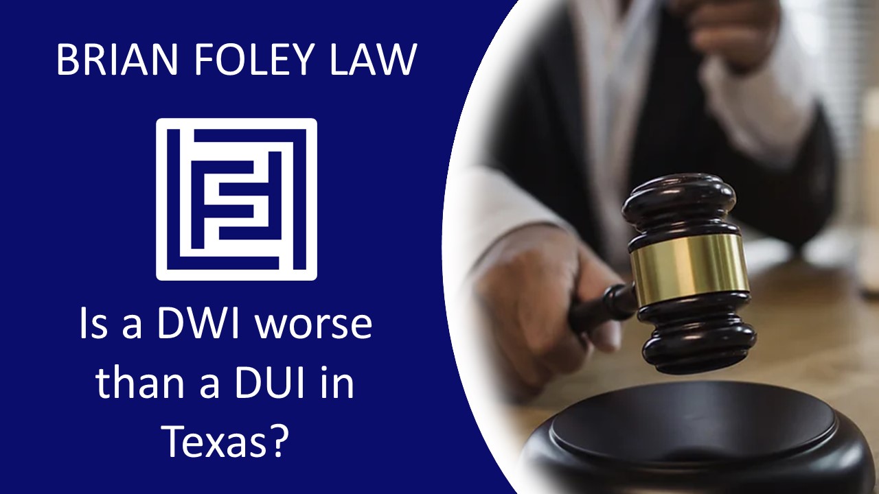 Montgomery County DWI Lawyer - Is a DWI worse than a DUI in Texas?